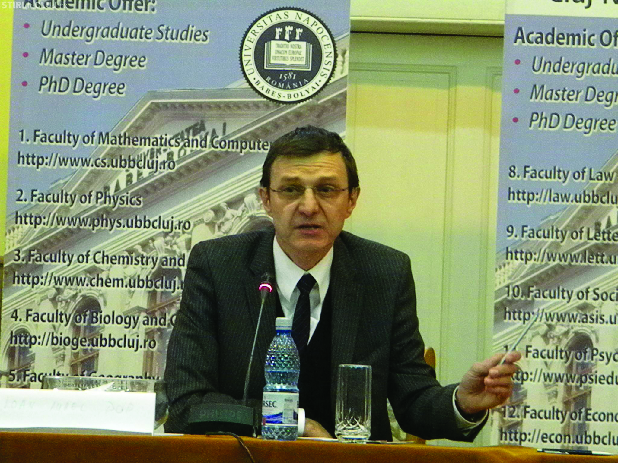 acad. Ioan-Aurel Pop, rectorul Universității „Babeș-Bolyai” din Cluj-Napoca