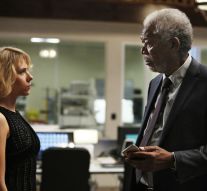 Scarlet Johansson and Morgan Freeman