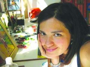 Deși de mică a visat să devină designer de modă, Maria și-a găsit chemarea în pictură.