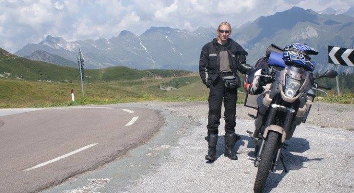Petrică Ciobanu a mers pe motocicletă în Alaska