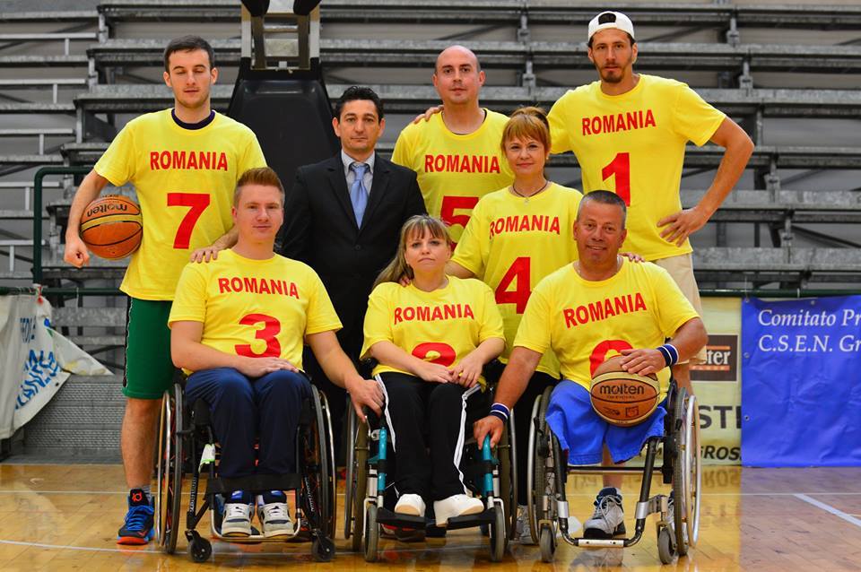 Echipa de baschet din care face parte Andrei