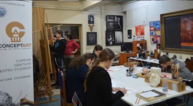 Atelierele în care arta se predă gratuit pentru studenți