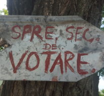 Vatra satului, la secția de votare.